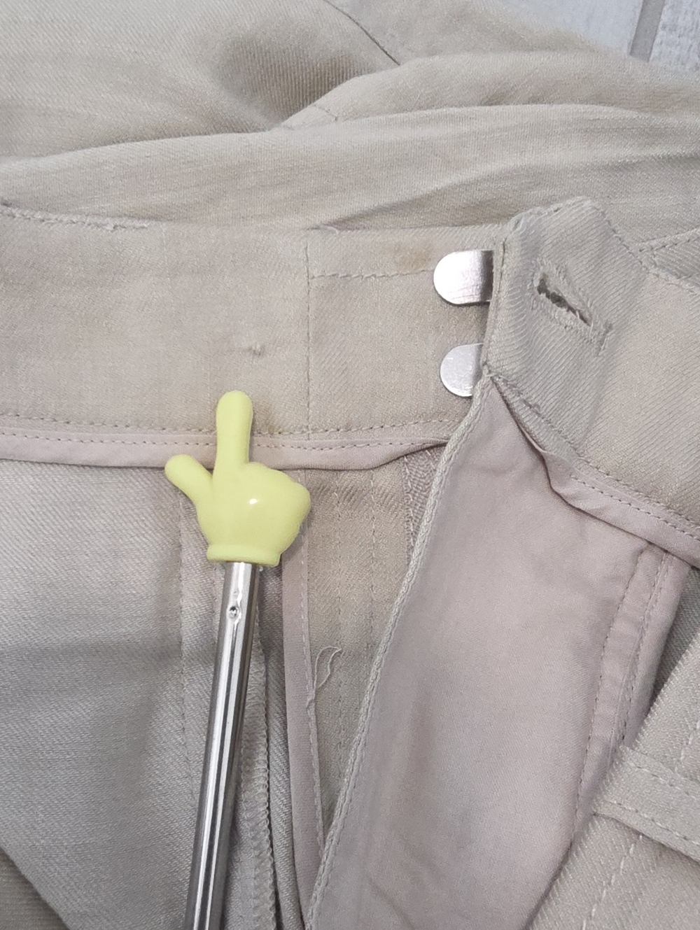 Vince Khaki Linen Blend Joggers Women's Size 0 Stretch Light Tan - Picture 5 of 12